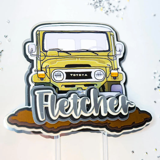 Off Road Cake Topper Jeep Party Decorations 4x4 Birthday Cake Topper Custom Vehicle Cake Topper Toyota Jeep Party Decor Fathers Day Mi tienda