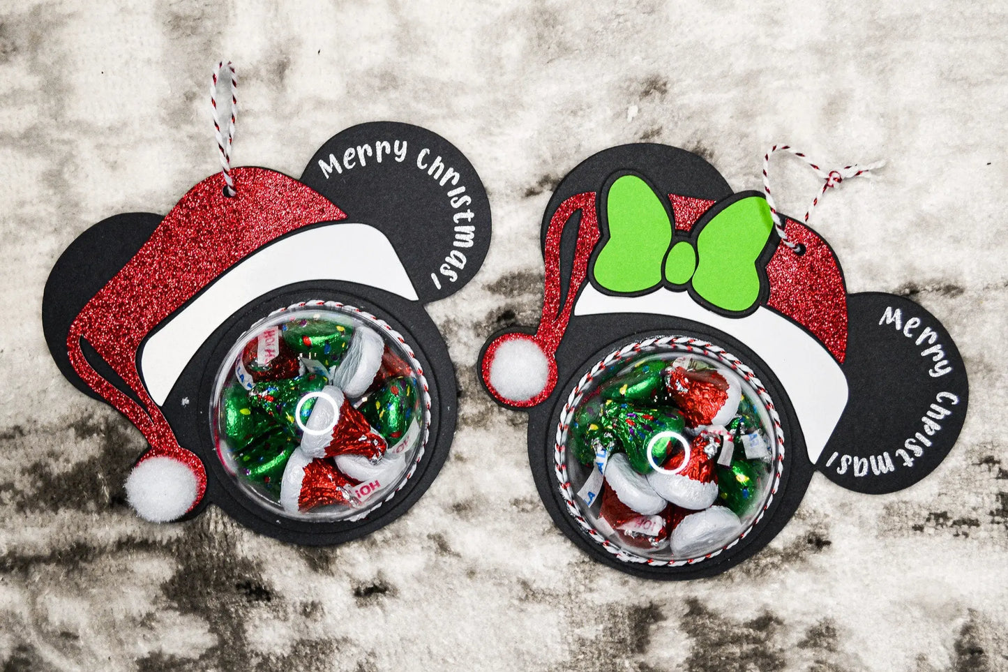 Mickey Mouse Christmas Ornament Candy Holder Christmas Gift for Kids Ornament Custom Minnie and Mickey Ornament Candy Gifts Mi tienda