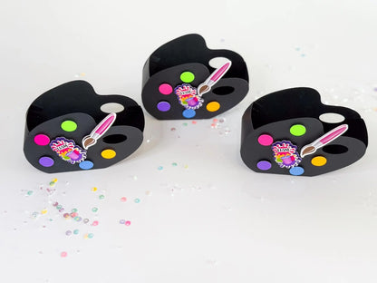 Color Swatch Favor Box | Art Party Candy Holder | Kids Paint Birthday Goodie Box | Set of 6 Mi tienda