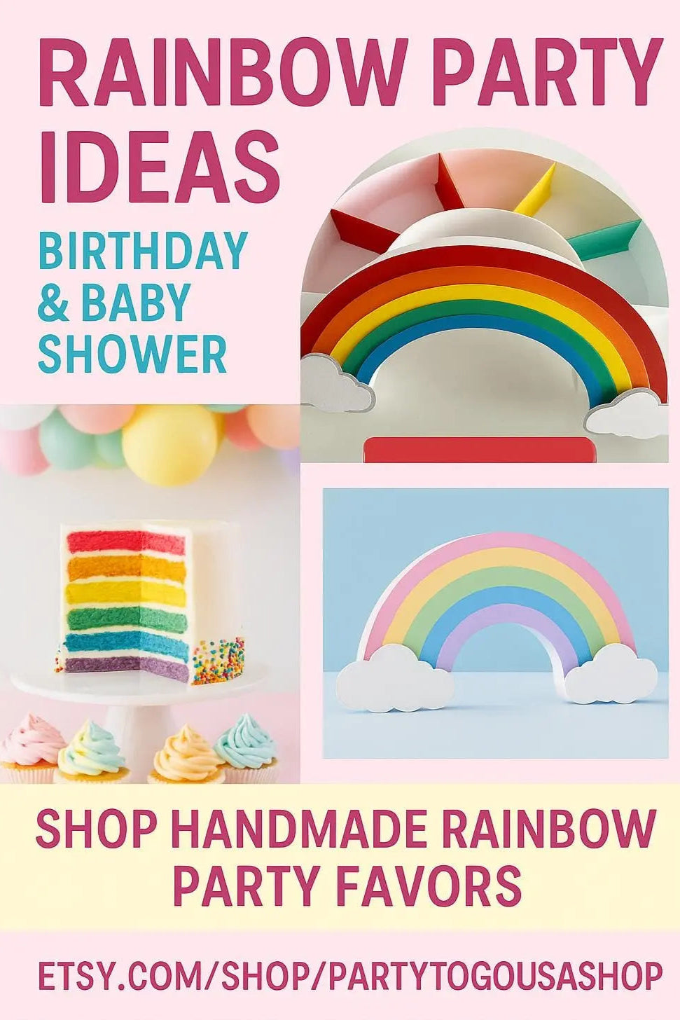 Rainbow Favor Box – Empty Candy Box for Rainbow Theme Birthday or Baby Shower Mi tienda
