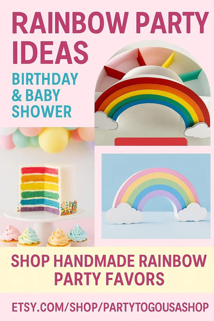 Rainbow Favor Box – Empty Candy Box for Rainbow Theme Birthday or Baby Shower Mi tienda