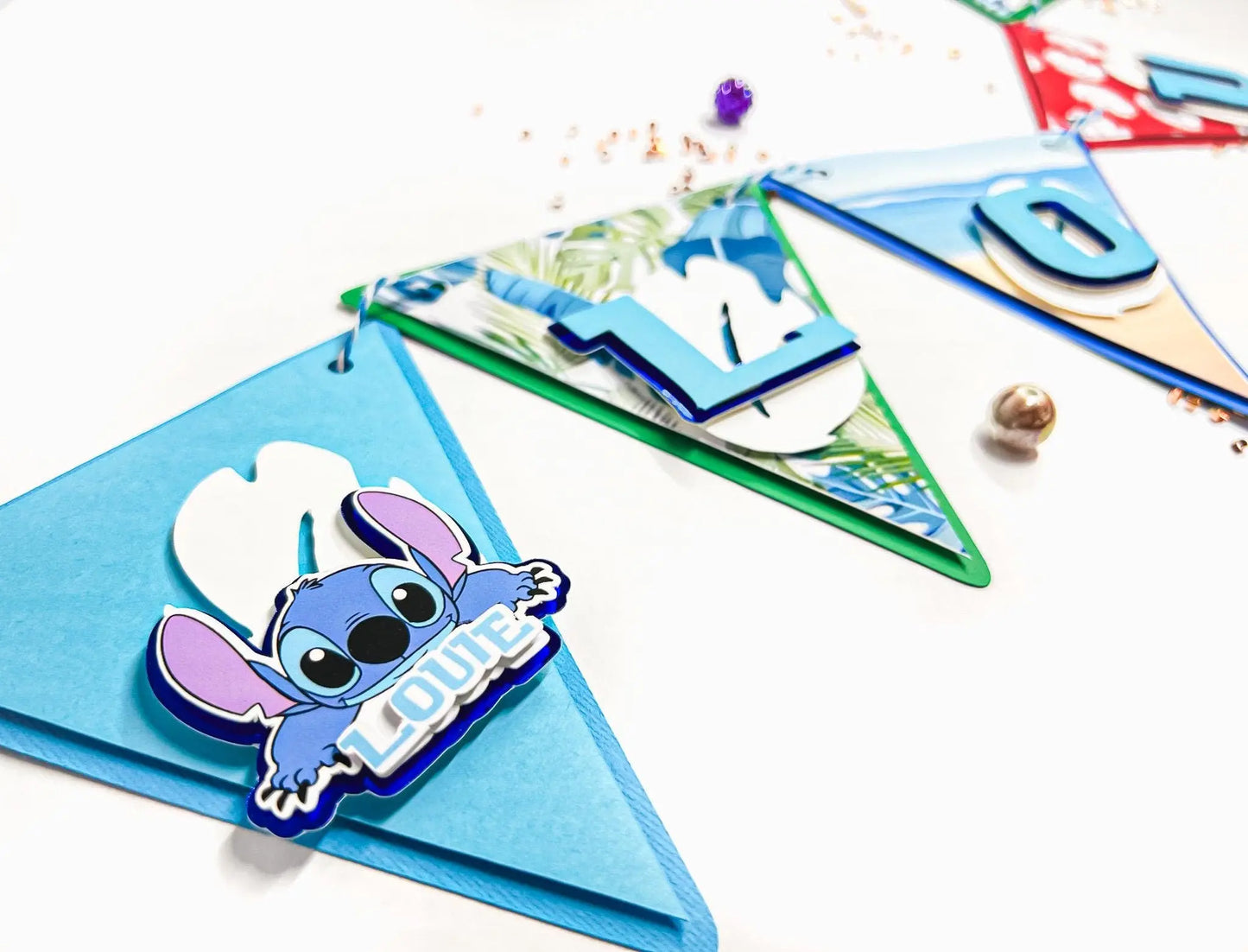 Stitch Happy Birthday Banner Stitch Theme Party Decorations Lilo and Stitch Theme Party Decor Birthday Banner Lilo and Stitch Banner Mi tienda