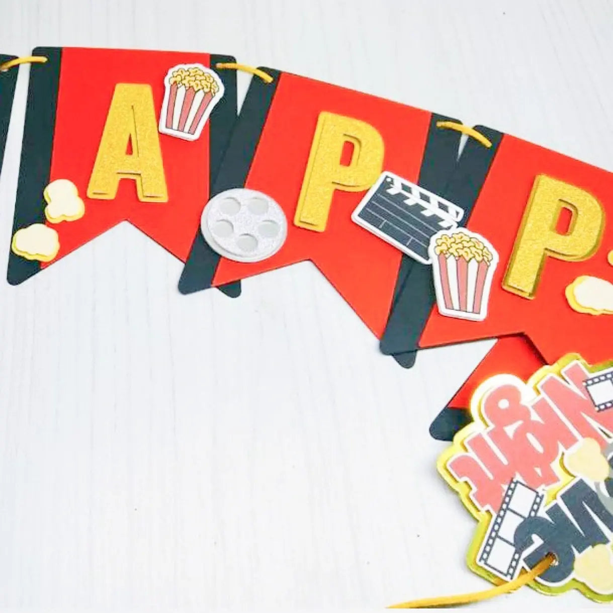 Movie Night Birthday Banner Movie Party Decorations Movie Night Theme Party Movie Theater Birthday Cinema Birthday Movie Night Decorations Mi tienda