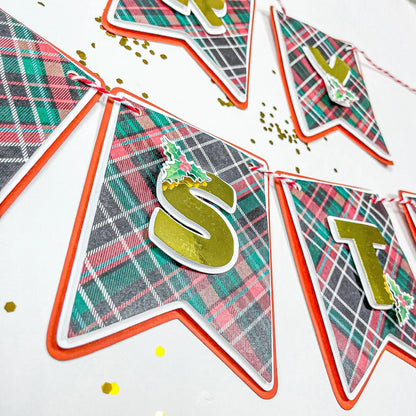 Merry Christmas Banner Christmas Decorations Merry Christmas Fireplace Banner Holiday Banner Christmas Garland Christmas Mantle Banner Mi tienda