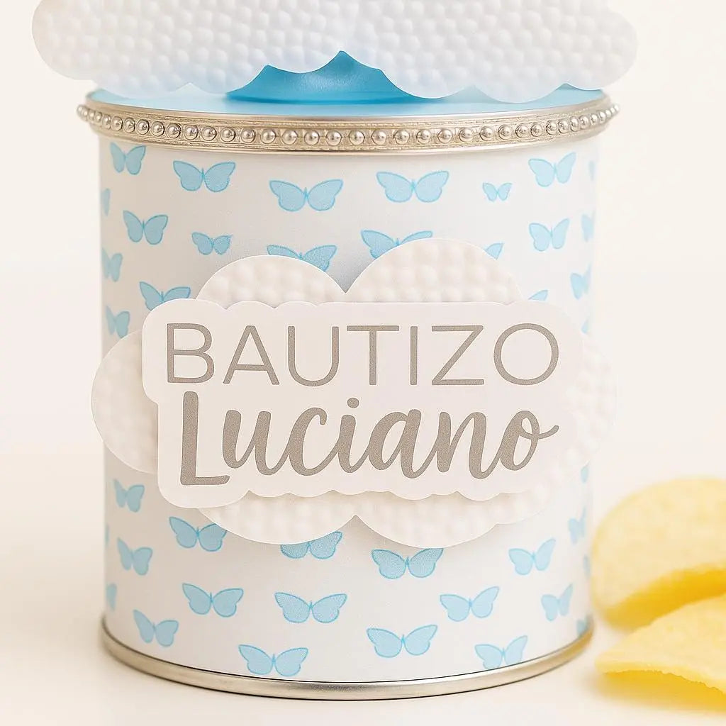 Personalized Angel Pringles Favors | Custom Baptism, Baby Shower, First Communion Party Chip Cans | Sealed Mini Pringles Mi tienda