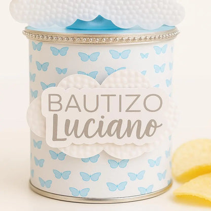 Personalized Angel Pringles Favors | Custom Baptism, Baby Shower, First Communion Party Chip Cans | Sealed Mini Pringles Mi tienda