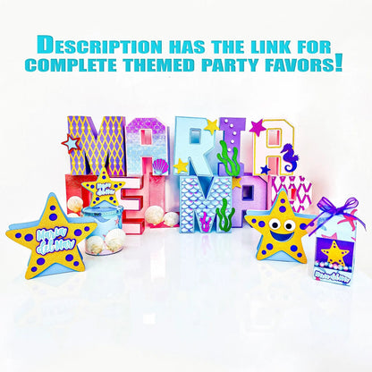 Seashell Chip Can Favors | Under the Sea Ocean Party Decor Mi tienda