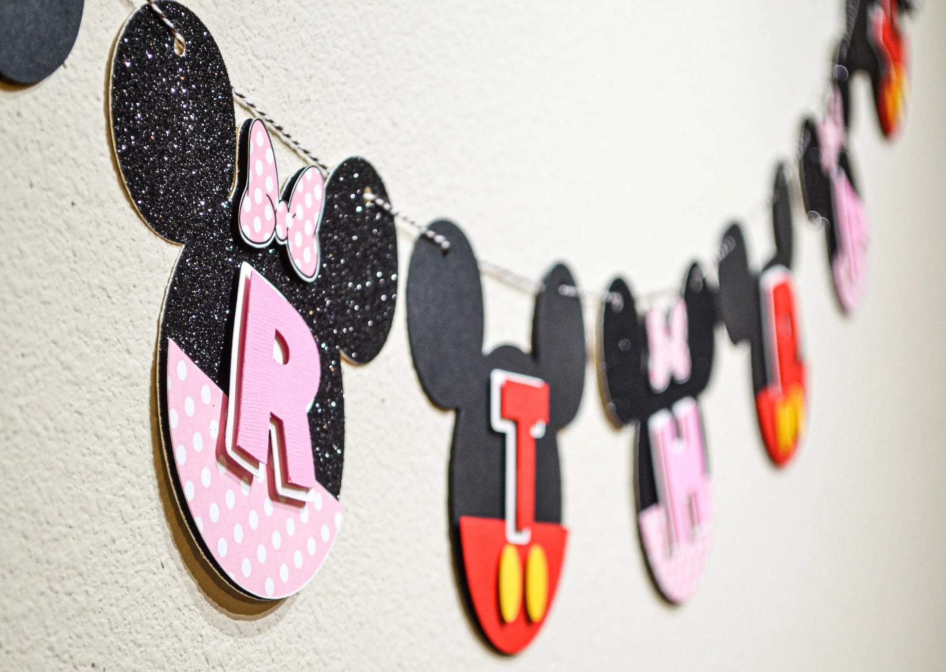 Mickey and Minnie Birthday Banner, Mickey and Minnie Party Decorations, Custom Mickey Banner, Mickey and Minnie Happy Birthday Banner Mi tienda