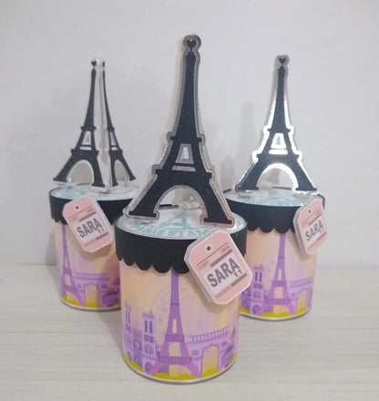 Paris Pringles Party Favors – Eiffel Tower Snack Tubes – Pink & Black French Birthday Decorations Mi tienda