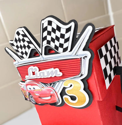 Race Car Favor Box – Custom Fuel Station Candy Box for Racing Theme Birthday Party, Race Car Party Decorations (Set of 6) Mi tienda