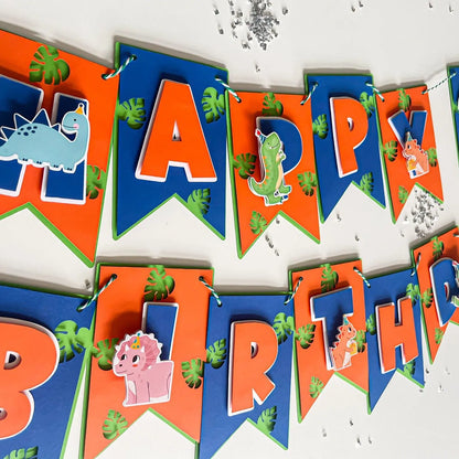 Dinosaur Birthday Banner Dinosaur Party Decorations Dinosaur Birthday Dinosaur Theme Party Dinosaur Garland Personalized Dino Banner Mi tienda