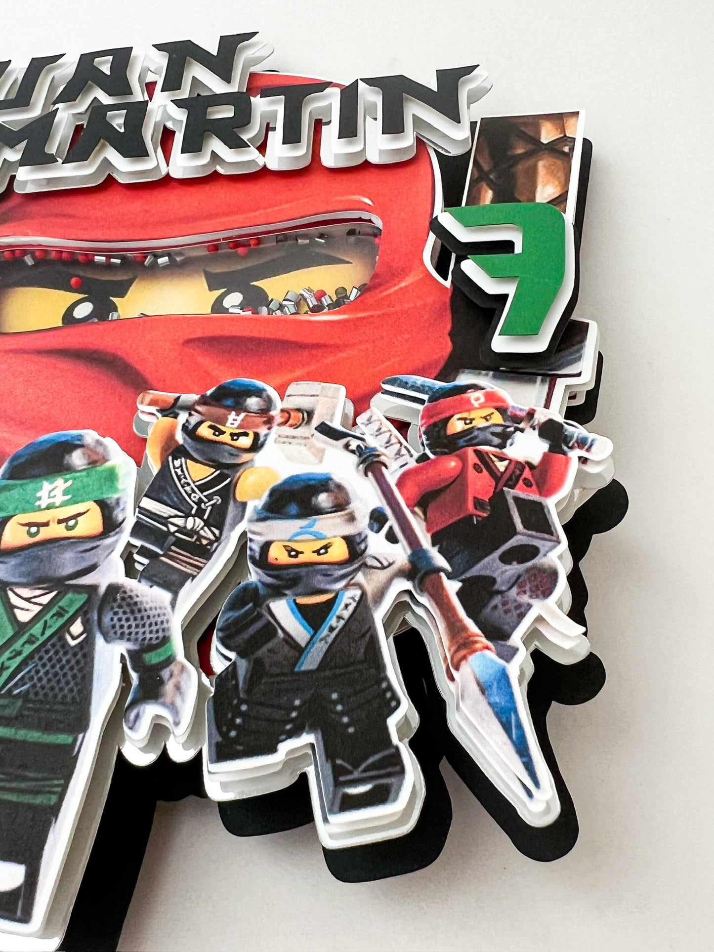 Ninja Birthday Cake Topper | Custom Ninja Party Decoration