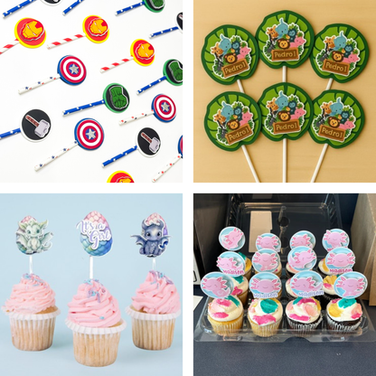 Custom Cupcake Topper – Personalized Party Decor