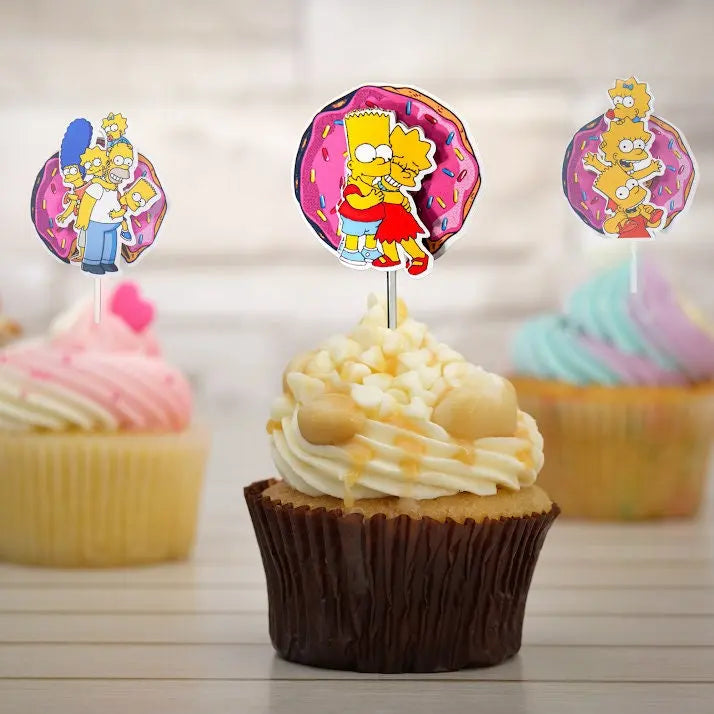 Simpsons Cupcake Toppers, The Simpsons Party Decorations, Simpsons Party, Simpsons Birthday Party Mi tienda