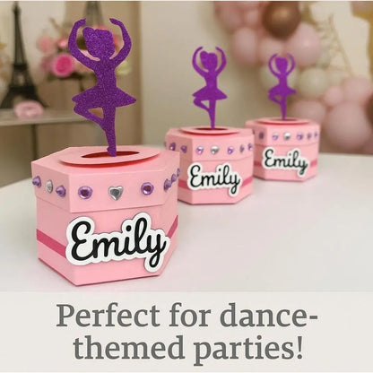 Ballerina Favor Box – Pink Tutu Ballet Birthday Party Treat Box for Girls Dance Theme Mi tienda