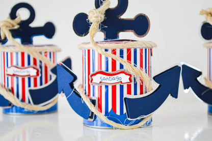Anchor Mini Pringles Favors – Nautical Baby Shower Party Favors, Ahoy It’s a Boy, Sailor Theme Edible Keepsakes Mi tienda