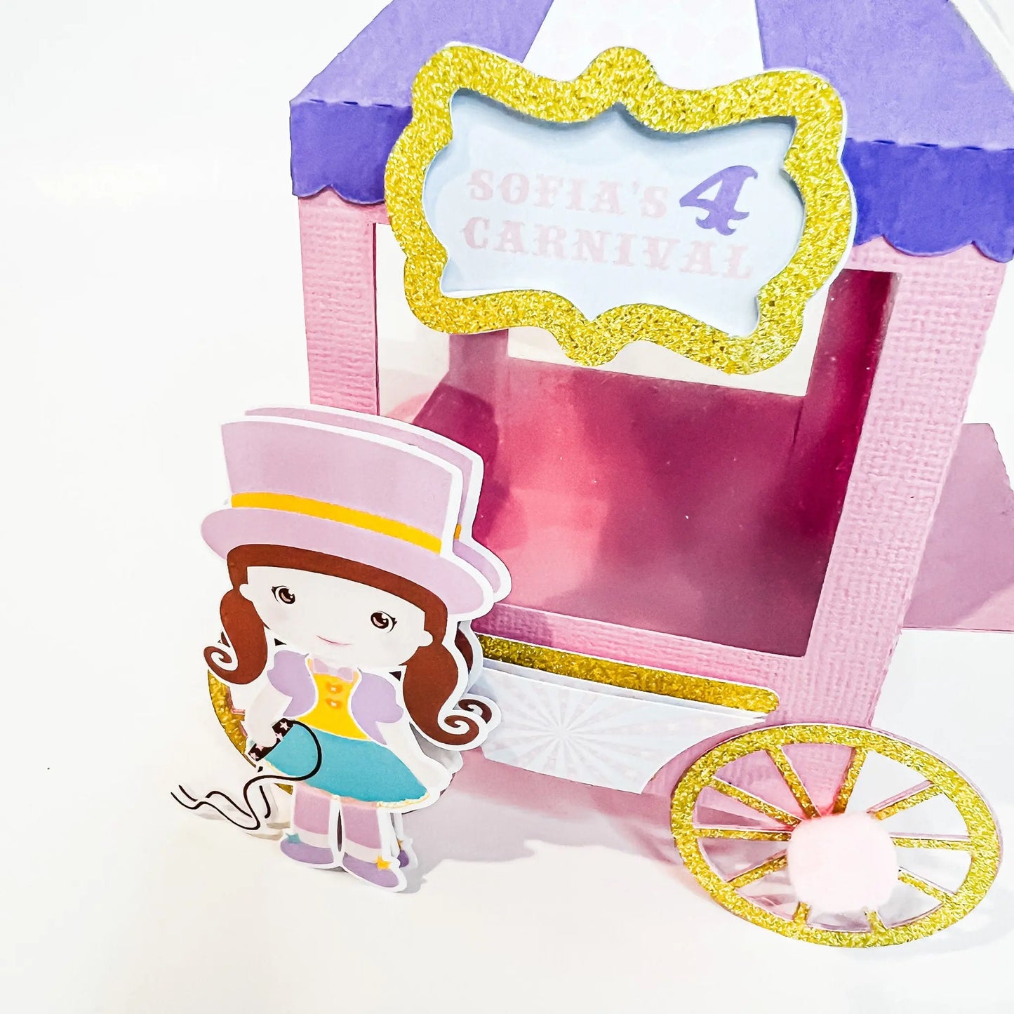 Big Top Circus Carriage Favor Boxes – Pastel Girl Birthday Party Favors, Set of 6 Mi tienda