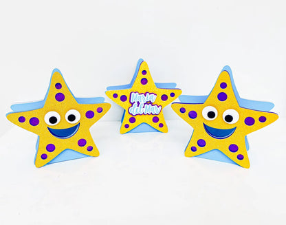 Under the Sea Birthday Party Set: Custom 3D Name Letters, Ocean Favors & Party Boxes Mi tienda