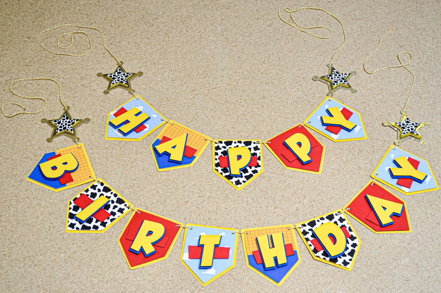 Toy Story Birthday Banner - Woody Theme, Customizable Party Decor, Cowboy Birthday Banner, Toy Story Party Decorations, Personalized Banner Mi tienda