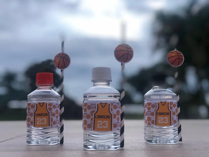 Basketball Birthday Party Decorations – Custom Favor Boxes, 3D Letters, Banner, Plates & Water Labels Mi tienda