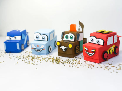 Cars Party Bundle | Lightning McQueen Birthday Supplies | 3D Letters, Banner, Favors, Candy, Plates & Race Car Decor Mi tienda