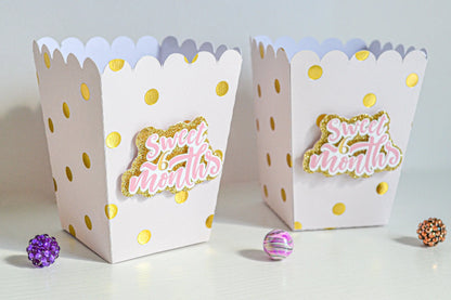Half Birthday Girl Party Bundle – Pink and Gold Decor, 3D Name Letters, Favor Boxes & Hershey’s – 6 Month Celebration Kit Mi tienda