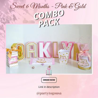 Personalized Gold & Pink Polka Dot Popcorn Boxes – Custom Baby Shower or Birthday Party Favors – Kids' Celebration Treat Containers Mi tienda
