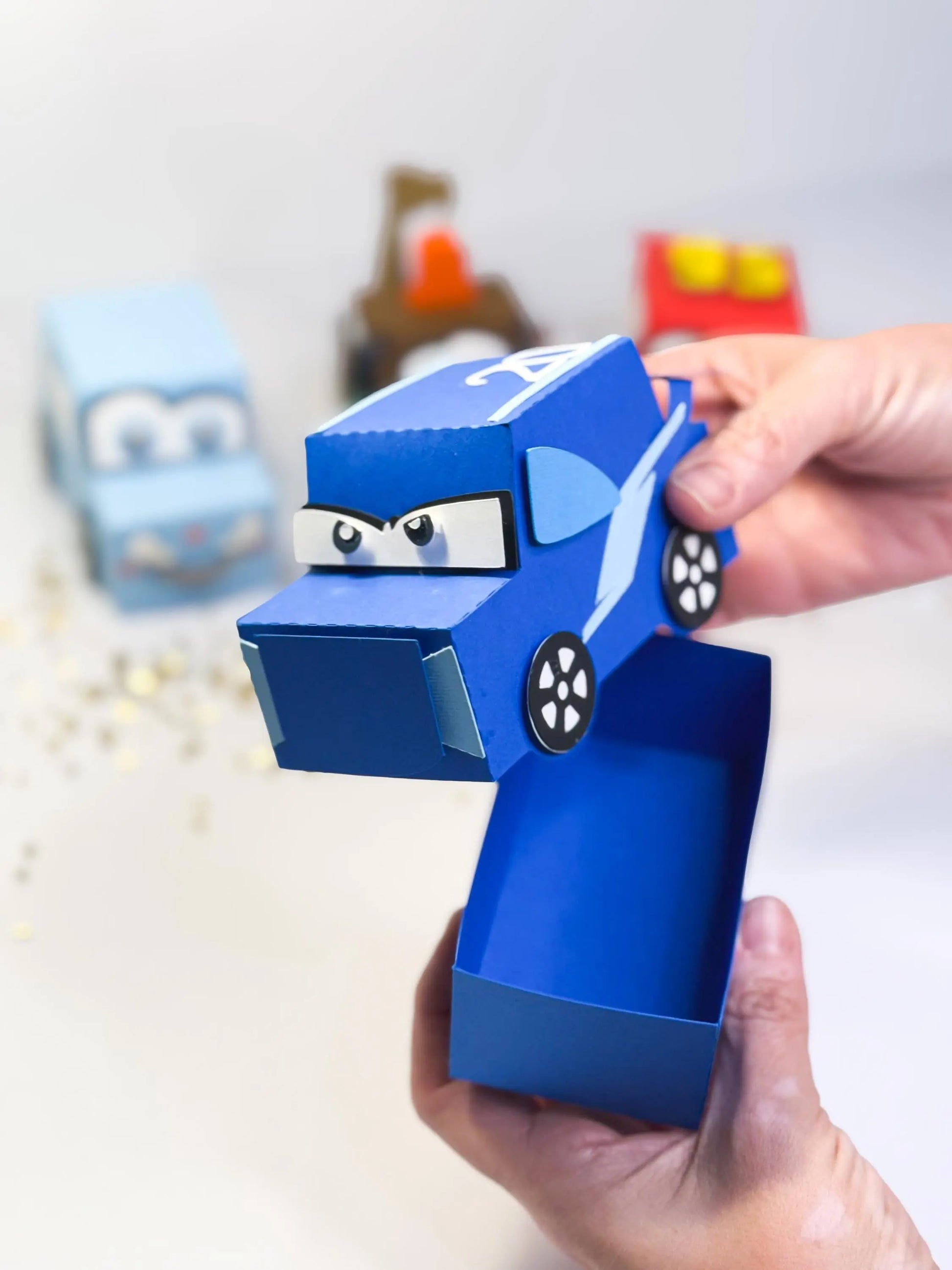 Cars Party Favors - Candy Boxes & Treat Holders | Personalized Kids Party Supplies | Cars-Themed Birthday Favors - Set of 4 Mi tienda