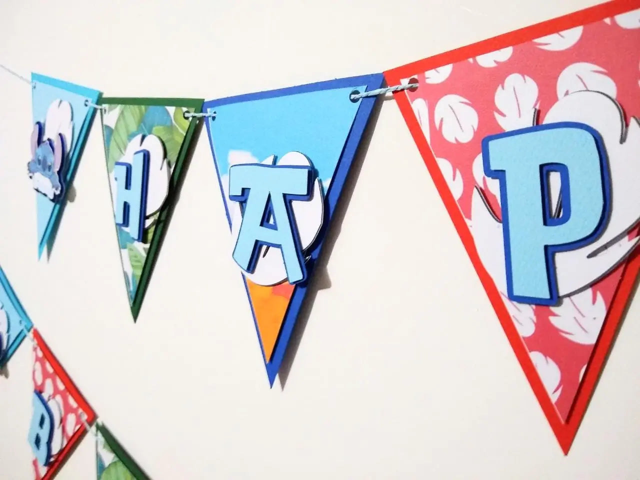 Stitch Happy Birthday Banner Stitch Theme Party Decorations Lilo and Stitch Theme Party Decor Birthday Banner Lilo and Stitch Banner Mi tienda