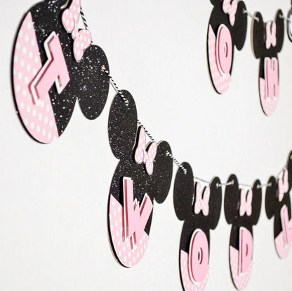Oh Twodles Birthday Banner – Minnie Mouse 2nd Birthday Party Decor Mi tienda