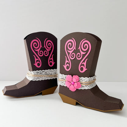 Cowgirl Boots Favor Box Cowgirl Party Decorations Cowgirl Bachelorette Last Rodeo Bachelorette Party Favors Cowgirl Birthday Mi tienda
