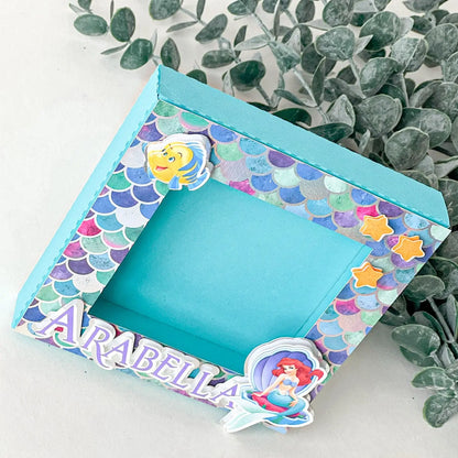 Personalized Mermaid Photo Frame | Little Mermaid Party Favor Mi tienda