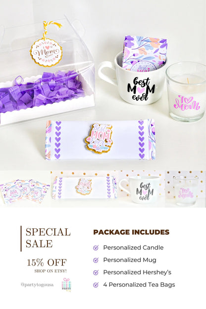 Mother’s Day Gift Basket - Personalized Gift Box for Mom, Spa Gift, Self Care Gift for Mom, Relaxation Gift for Her, Daughter to Mother Gift Mi tienda