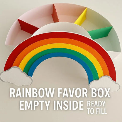 Rainbow Favor Box – Empty Candy Box for Rainbow Theme Birthday or Baby Shower Mi tienda