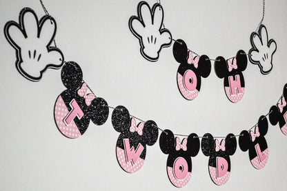 Oh TWOdles Banner,  Minnie Mouse Party Decorations, Minnie Mouse Banner, Oh Twodles Birthday Decoration, Girls Second Birthday Mi tienda
