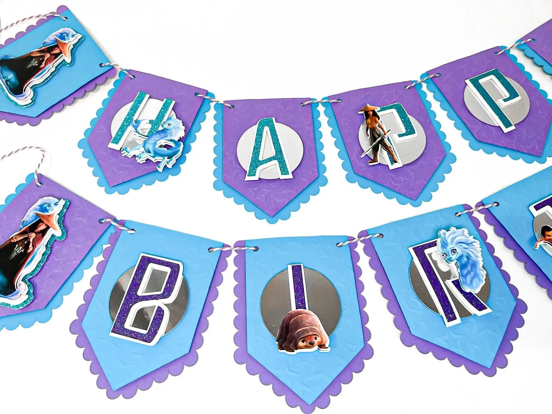 Raya and The Last Dragon Happy Birthday Banner, Raya Party Decorations, Raya and The Last Dragon Party Decor, Raya Birthday, Raya Dragon Mi tienda