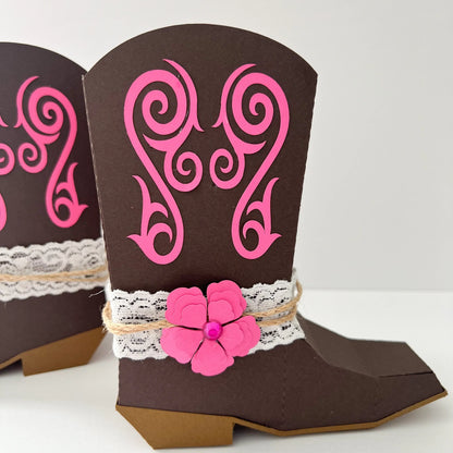 Cowgirl Boots Favor Box Cowgirl Party Decorations Cowgirl Bachelorette Last Rodeo Bachelorette Party Favors Cowgirl Birthday Mi tienda