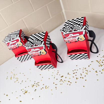 Race Car Favor Box | Custom Racing Party Favors | Race Car Birthday Decorations | Fuel Station Candy Box | Racing Theme Party Supplies Mi tienda