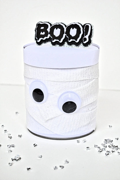 Spooky Halloween Party Favor – Mummy Pringles Box, Haunted House Decor, Adult Halloween Snack Mi tienda