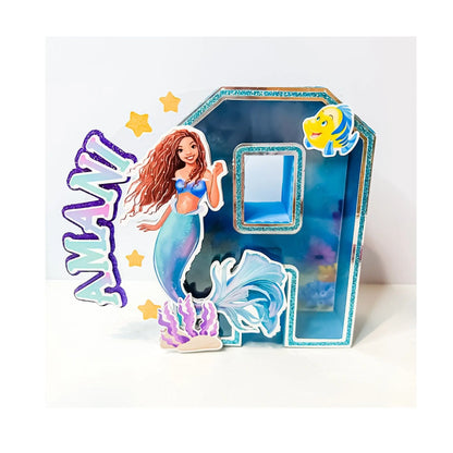 Personalized Little Mermaid 3D Letters | Ariel Inspired Party Decorations | Custom Mermaid Birthday Table Decor | Mermaid Theme Name Sign Mi tienda