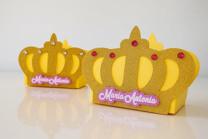 Princess 3D Letters & Party Bundle | Personalized Banner | Favor Boxes and Water Labels | Princess Birthday Decor Mi tienda
