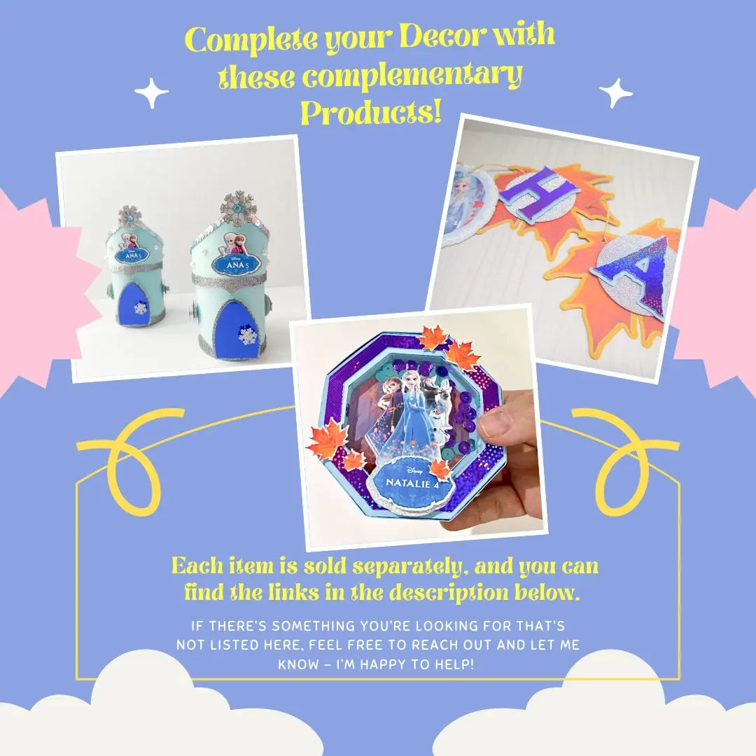 Frozen Happy Birthday Banner Frozen Party Decorations Frozen 2 Birthday Banner Anna and Elsa Party Frozen 2 Decorations Frozen Theme Mi tienda