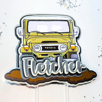Off Road Cake Topper Jeep Party Decorations Custom Vehicles Cake Topper 4x4 Birthday Jeep Inspired Party Toyota Enthusiasts Off Road Party Mi tienda