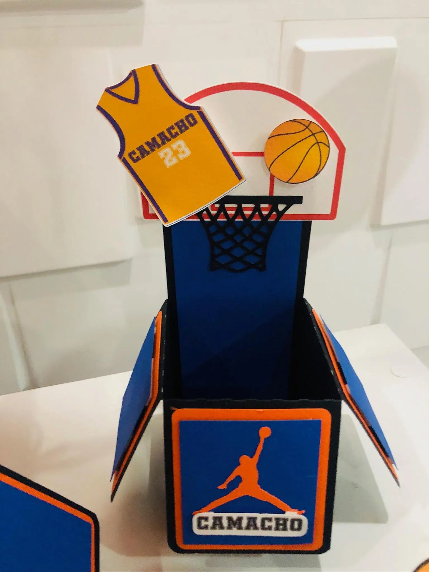 Basketball Birthday Party Decorations – Custom Favor Boxes, 3D Letters, Banner, Plates & Water Labels Mi tienda