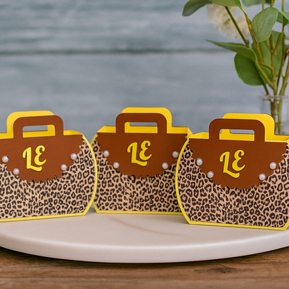 Leopard Cheetah Favor Boxes – Animal Print Treat Boxes
