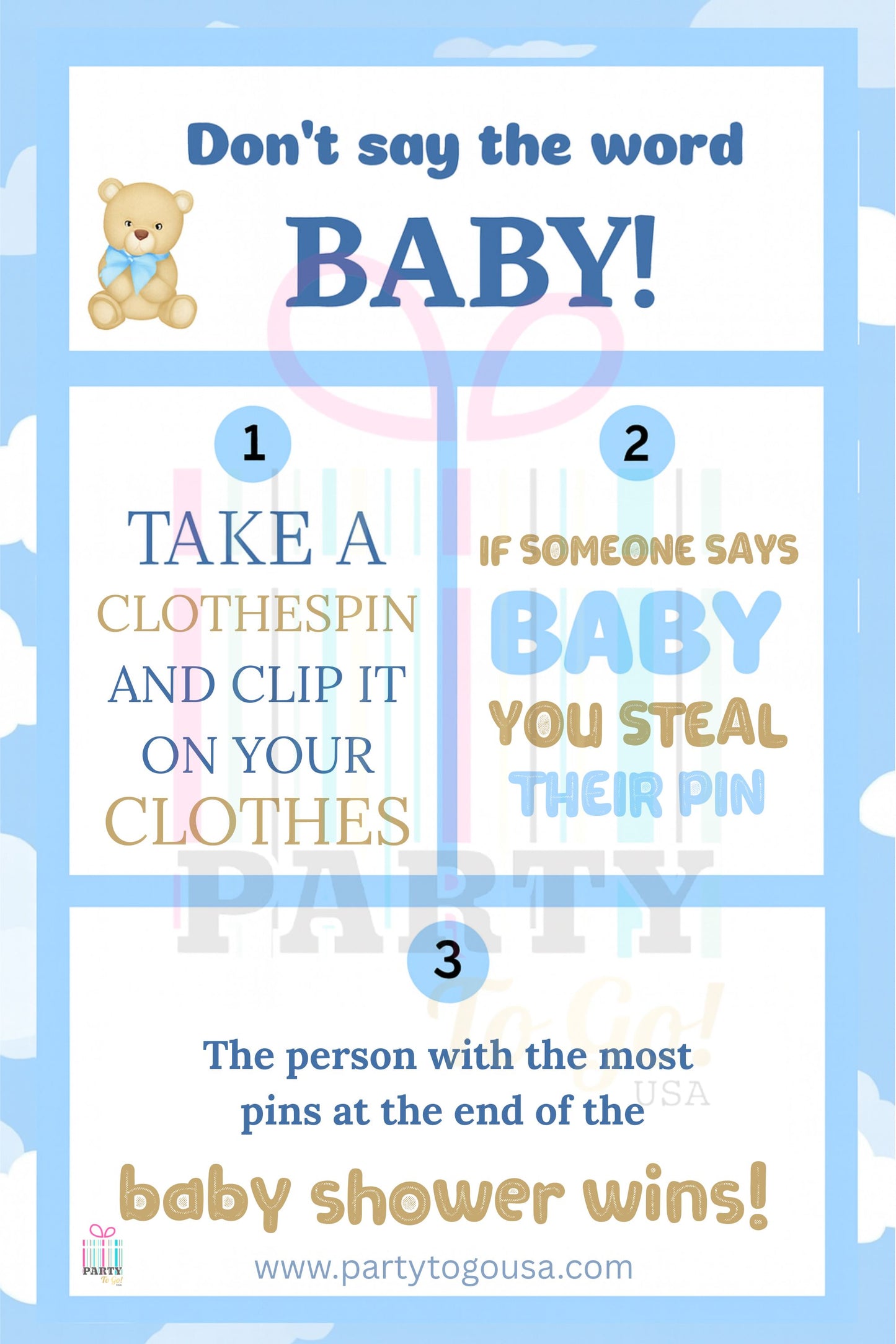 Don’t Say Baby Game Printable (Free Download)
