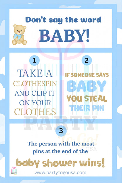 Don’t Say Baby Game Printable (Free Download)