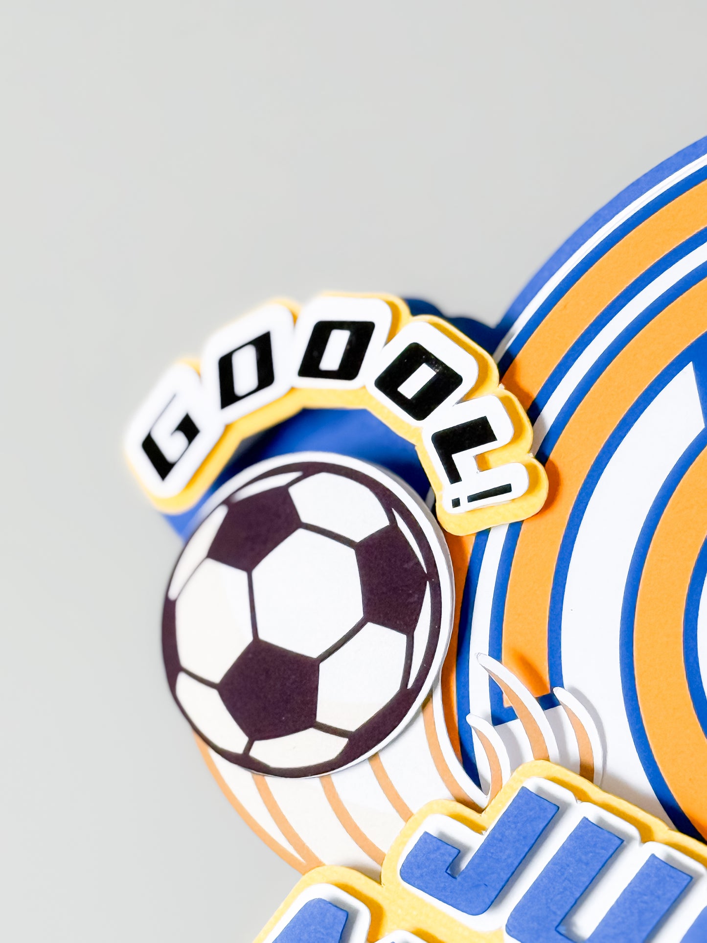 Personalized Soccer Cake Topper – Custom Name & Number