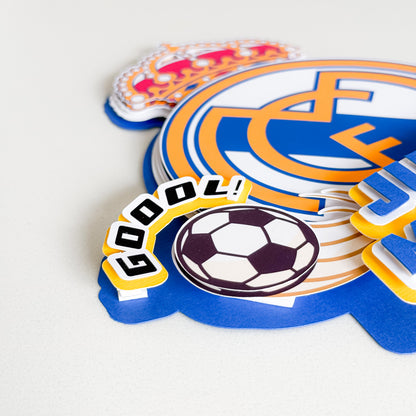 Personalized Soccer Cake Topper – Custom Name & Number