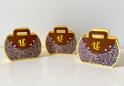 Leopard Cheetah Favor Boxes – Animal Print Treat Boxes